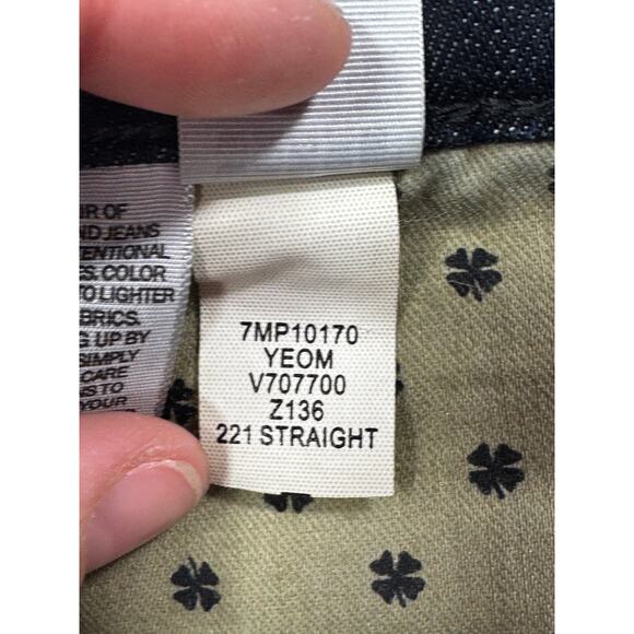 Lucky Brand Men's 221 Straight Leg Blue Denim Jeans - Size 38x29 - Picture 7 of 7